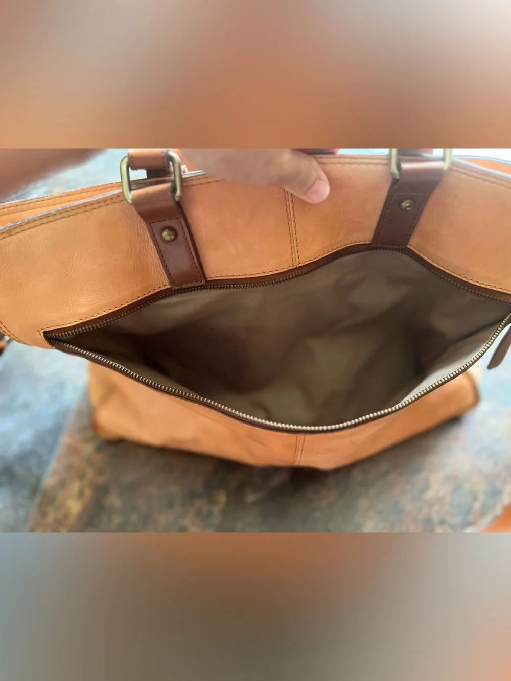 Carbon2Cobalt LL Bean leather messenger satchel work to weekend leather bag